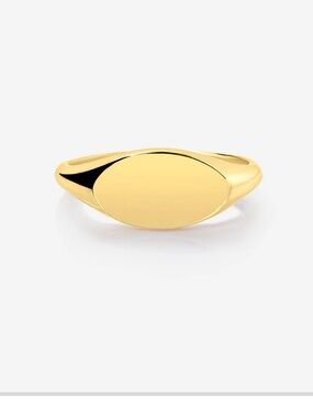 Ring concierge Engravable 14k Gold Signet Ring
